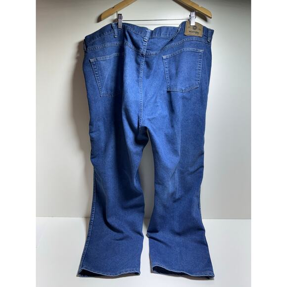 Wrangler Men’s Blue Jeans Sz 50X30 Regular Fit Workwear Dark Wash Outdoors - Picture 6 of 6